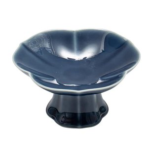 中式高脚茶点盘围炉煮茶点心盘精致果盘茶店糕点盘宋代点心碟家用