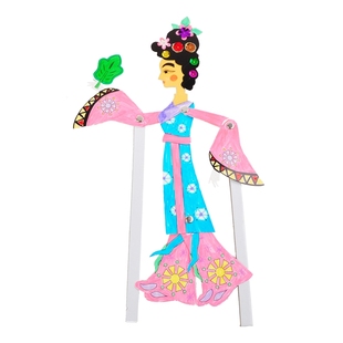 新年马年活动国风非遗手工diy皮影戏幼儿园制作材料创意美术玩具