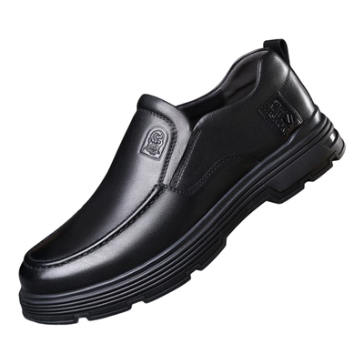 老人头男鞋真皮大头皮鞋商务休闲