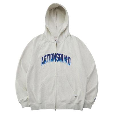 火焰刺绣美式宽松连帽卫衣套装