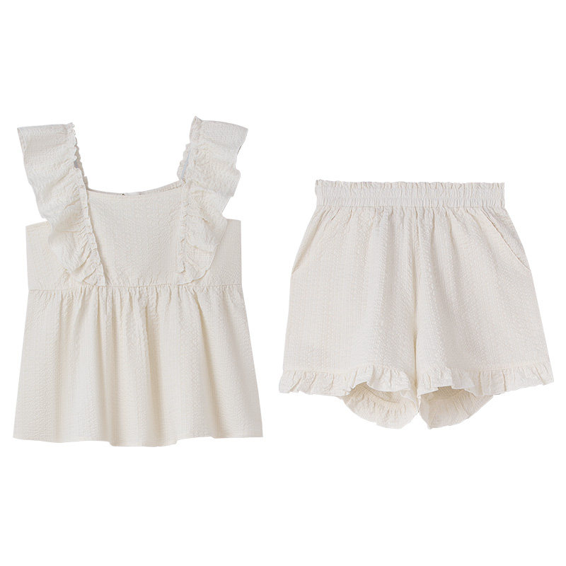 妮狄娅女棉质清新甜美家居服套装
