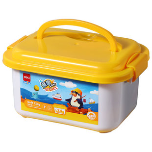 得力超轻粘土无毒儿童彩泥幼儿园用橡皮泥24色玩具手工黏土食品级