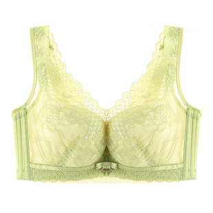 奥维丝丽正品内衣女薄款大胸显小文胸大码薄款全罩杯背心式胸罩