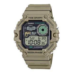 casio卡西欧手表男小方块正品复古100m防水电子表WS-1700海外直邮