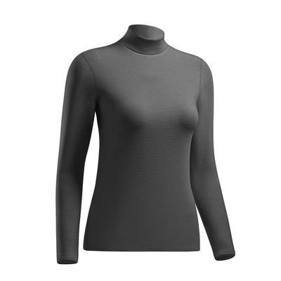 简云羊毛蚕丝加厚半高领打底衫女