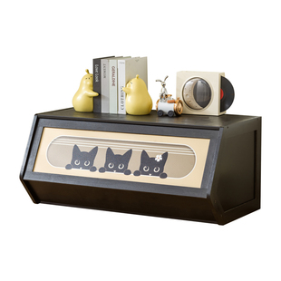 桌面收纳盒杂物玩具零食收纳柜带盖大容量整理箱储物柜叠层收纳箱