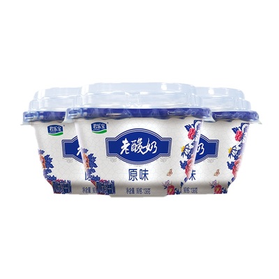 君乐宝早餐杯装老酸奶12杯