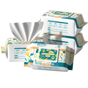 婴儿手口湿巾清洁家用纯水加厚大尺寸湿纸巾新生儿宝宝专用大包装