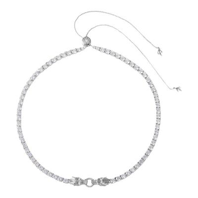 APORRO双龙头满镶钻拼接网球项链