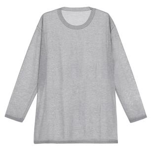 AIMER CHUANG25春夏馈然5女士打底针织圆领长袖上衣CA721691