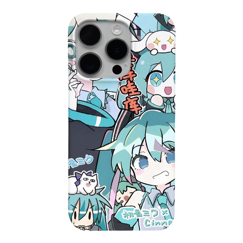 二次元初音未来适用iPhone17promax手机壳华为mate80苹果16新款小米15红米k80硬壳OPPOReno14爆款菲林软壳