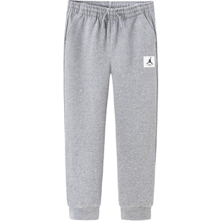 Jordan儿童装裤子男童冬季大童运动裤加绒长裤休闲裤JD2342068