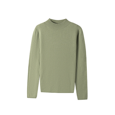 春竹100%绵羊毛长袖女士针织衫