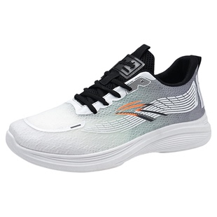 夏天超轻透气男鞋网面软底防滑休闲运动鞋男款系带减震防臭跑步鞋