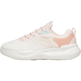 安踏牛奶糖跳绳鞋羽毛球鞋冬季新款女皮面防水软底轻便跑步运动鞋