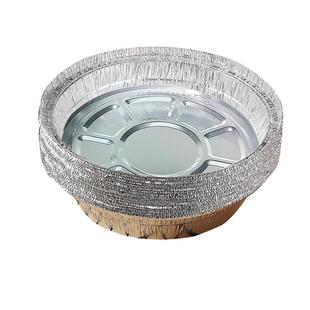 空气炸锅专用纸锡纸盘盒烘焙食物烤箱烘烤家用烧烤锡箔纸碗圆型子