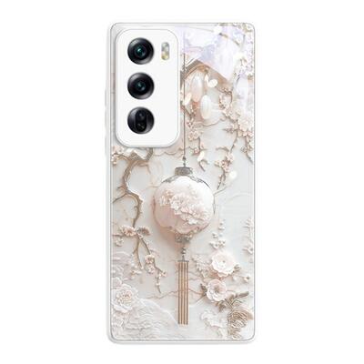 轻奢鎏金花枝灯笼钢化玻璃壳