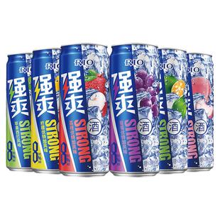 锐澳rio强爽8度鸡尾酒预调酒330ML茉莉青提伏特加气泡酒劲爽啤酒