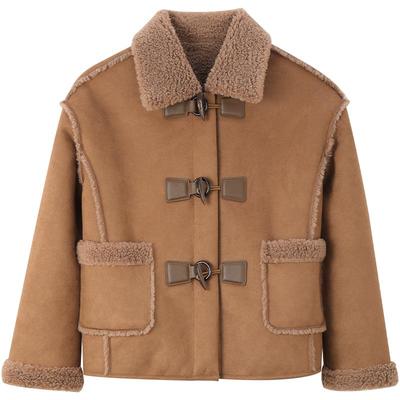 仿羊羔毛外套MindBridge美拉德