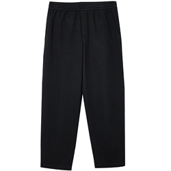 杰克琼斯男装春季休闲裤卫裤黑色刺绣宽松紧腰头纯色长裤子男士