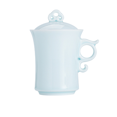 景德镇官方陶瓷马克杯家用喝水杯子茶杯办公杯中式高档送礼礼盒装