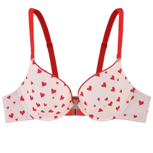 商场同款MYBODY内衣女小胸聚拢显大光面无痕时尚性感印花文胸胸罩