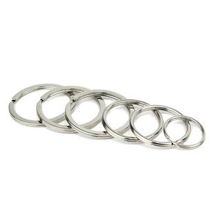 高品质碳钢钥匙圈环金属平圈汽车钥匙扣加厚防锈钥匙环钢圈