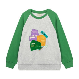 【商场同款】马拉丁童装儿童卫衣装男大童插肩袖印花卫衣