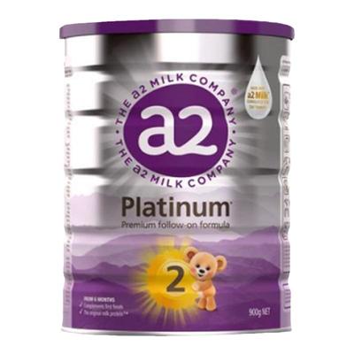 官方a2奶粉2段二段新西兰进口婴儿宝宝澳洲紫白金正品900g有三3段