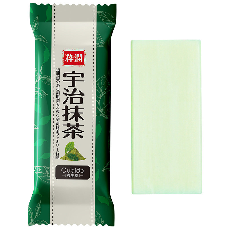 日本进口樱美堂抹茶实惠装香皂