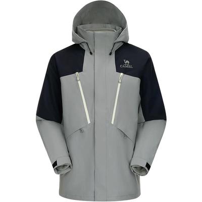骆驼男装三合一冲锋衣男2025秋冬季新款无氟防水登山服夹克外套男