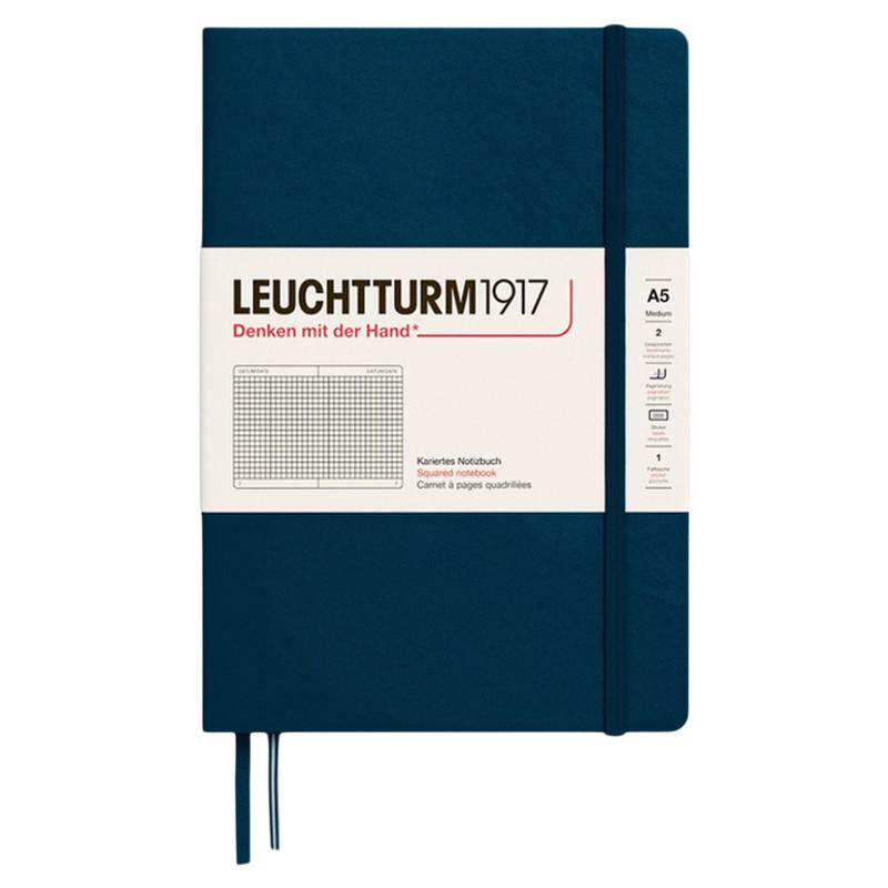 德国灯塔LEUCHTTURM1917 加厚411页硬封皮笔记本A5工作学习记事本