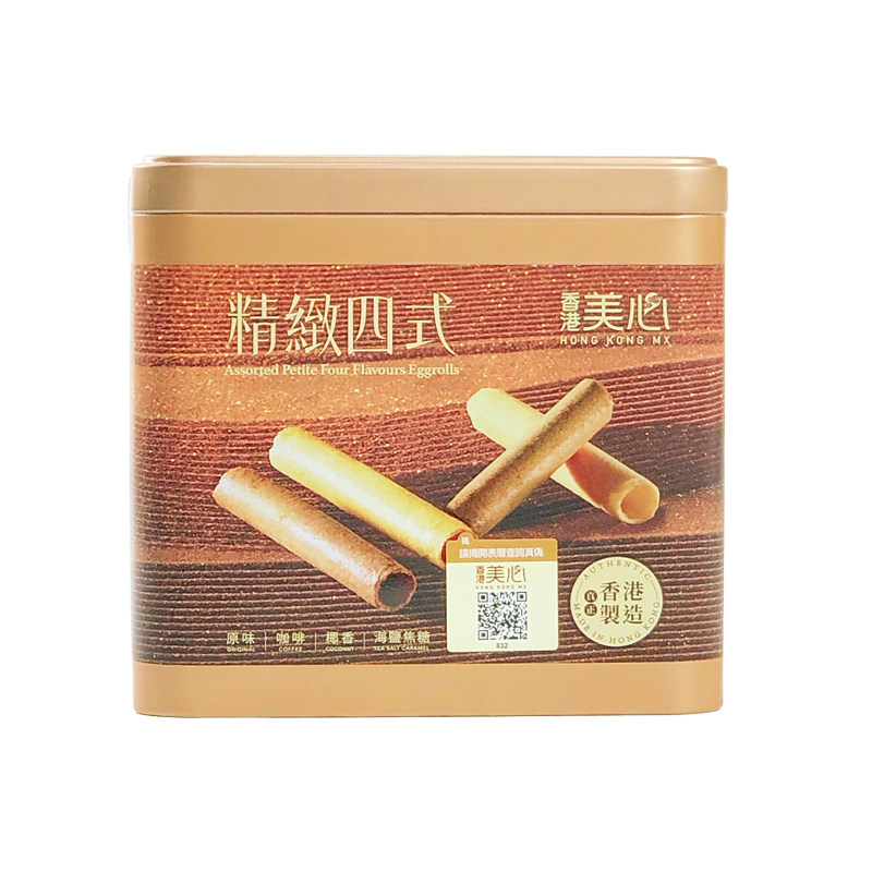 香港美心精致四式鸡蛋卷208g礼盒进口零食黄油蛋卷饼干过年送礼物