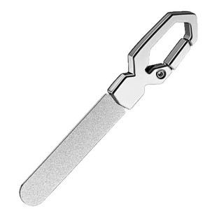 支持可刻字指甲锉不锈钢高硬度金刚砂锉刀美甲打磨器便捷钥匙扣