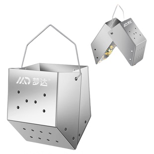 打窝器不锈钢野钓夹子打窝神器翻斗型定点手竿渔具垂钓沉底投饵器