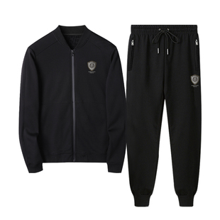 ZGHW高端休闲套装男士春秋季棒球服外套搭配运动长裤夹克一套服装