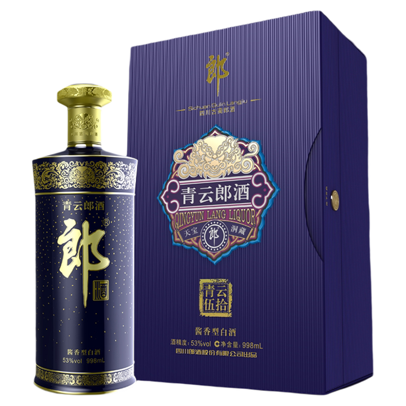 郎酒青云郎53度酱香型白酒998ml
