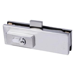 玻璃门地锁商铺大门无框门办公室门夹钢化门地插销锁地弹簧门锁夹