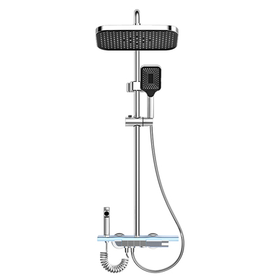 全铜淋浴花洒套装数显恒温家用