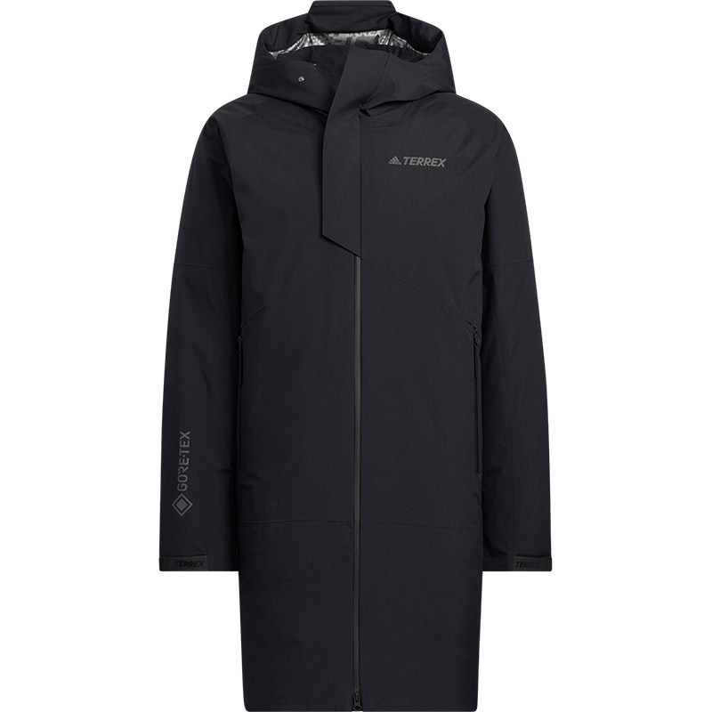 Adidas/阿迪达斯正品TERREX男士户外保暖中长款羽绒服HM9715