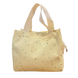 ins高颜值饭盒手提袋保温袋大容量上班族通勤带饭包便当包饭袋子