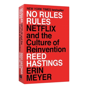 网飞传奇 不拘一格 精装 英文原版 No Rules Rules 无规则的规则 Netflix公司文化的重塑 Reed Hastings 英文版 进口英语书籍