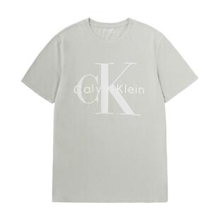【自营】Calvin Klein/凯文克莱经典印花圆领短袖T恤休闲百搭上衣