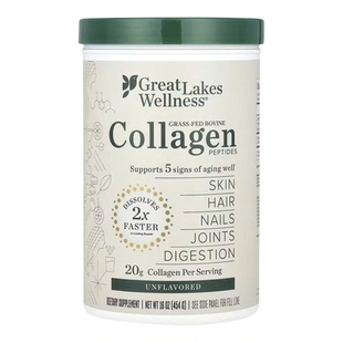 Great Lakes Wellness草饲牛胶原蛋白多肽皮肤指甲健康