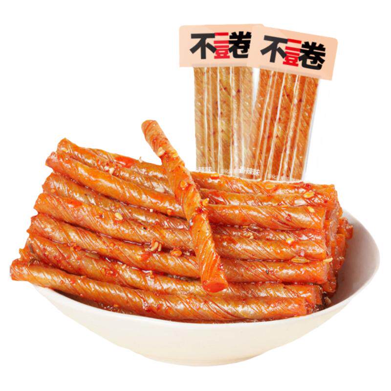 乡乡嘴不二豆卷辣味零食辣条豆筋休闲零食大礼包组合袋装30包豆腐