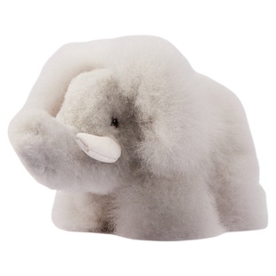 INJOI大象羊驼毛玩偶秘鲁手工毛绒玩具公仔情侣儿童生日新年礼物