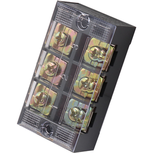 正泰TB-4503压线式45A安大功率3孔进出位铜片P电线接线端子器柱排