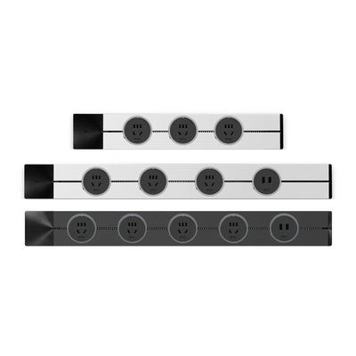 公牛轨道插座极简风可滑移动电力滑轨厨房餐边柜专用磁吸导轨插排