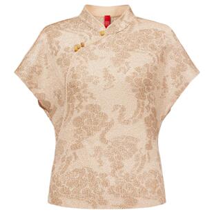 EP雅莹高端系列 国风新中式褶艺提花衬衫上衣 2024春夏新款2315A