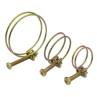 双钢丝喉箍镀锌螺丝加粗钢丝水带水管胶管油管软管专用锁紧箍管箍